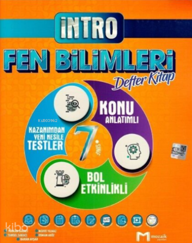 7.Sınıf Mozaik İntro Defter Fen Bilimleri