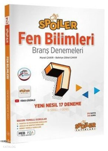 7.Spoıler Brans Fen Bıl Deneme
