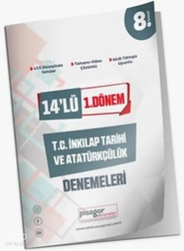 8. Sınıf 4'lü 1. Dönem TC. İnkılap Tarihi ve Atatürkçülük Denemeleri