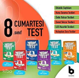 8.Sınıf Cumartesitest Seti (6 Kitap) /Basamak Kolektif