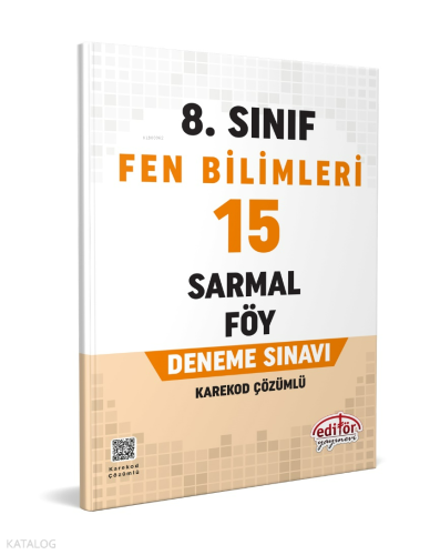 8. Sınıf Fen Bilimleri 15 Sarmal Föy Deneme Sınavı
