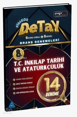 8. Sınıf Pisagor Detay 14'lü İnkılap Tarihi ve Atatürkçülük Branş Denemesi