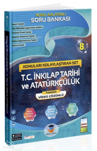 8. Sınıf T.C. İnkılap Tarihi ve Atatürkçülük Konu Anlatımlı Soru Bankası Video Çözümlü