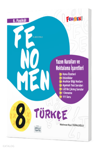 8. Sınıf Türkçe 6. Fasikül Fenomen Yayınları (Yazım Kuralları Ve Noktalama İşaretleri)