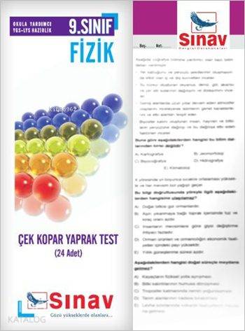 9. Sınıf Fizik Çek Kopar Yaprak Test (24 Adet)