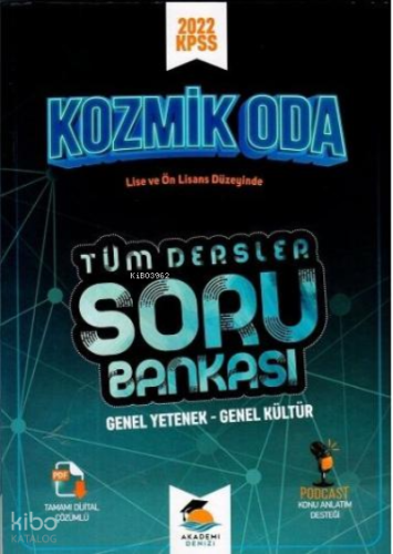 Akademi Denizi KPSS Lise Önlisans Tüm Dersler Kozmik Oda Soru Bankası 