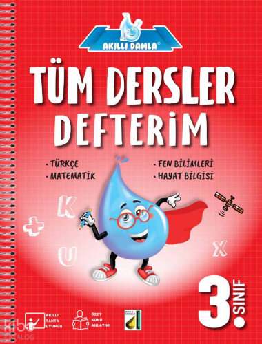 Akıllı Damla Tüm Dersler Defterim (3. Sınıf)