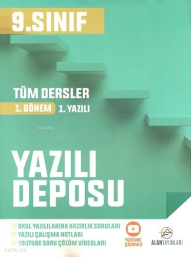 Alan Yayınları 9. Sınıf Tüm Dersler Yazılı Deposu 1. Dönem 1. Yazılı