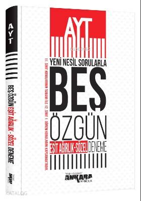 Ankara Yayıncılık AYT Eşit Ağırlık Sözel Yeni Nesil Sorularla 5 Özgün 