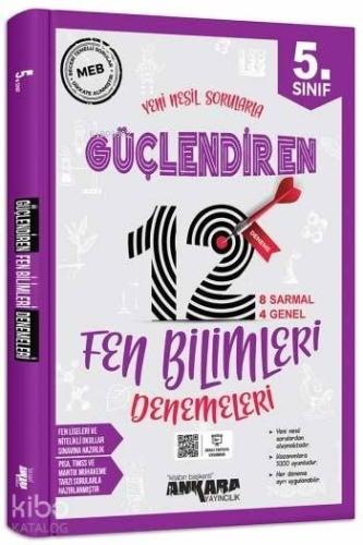 Ankara Yayınları 5. Sınıf Fen Bilimleri Güçlendiren 12 Deneme  ​Ankara 