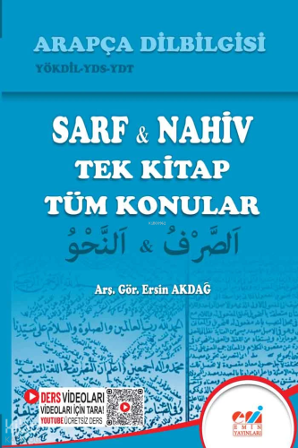 Arapça Dilbilgisi: Sarf - Nahiv (Tek Kitap Tüm Konular) Ersin Akdağ