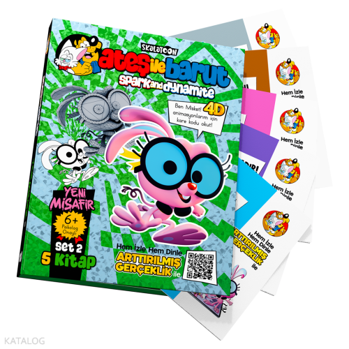 Ateş ile Barut |Yeni Misafir Ar (4D) Animasyonlu Kitap Set 1