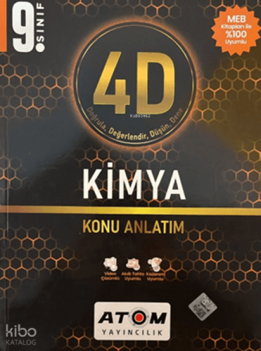 Atom Yayınları 9. Sınıf Kimya Konu Anlatım Kolektif