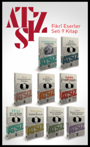 Atsız Fikri Eserler Seti 9 Kitap Hüseyin Nihal Atsız