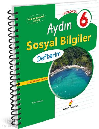 Aydın Yayınları 6. Sınıf Sosyal Bilgiler Defterim Aydın 