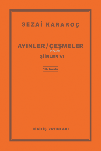 Ayinler Çeşmeler Sezai Karakoç