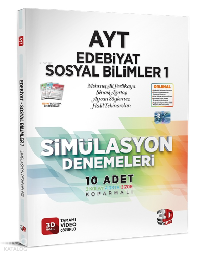 AYT 3D Simülasyon Edebiyat Tarih Coğrafya Denemeleri