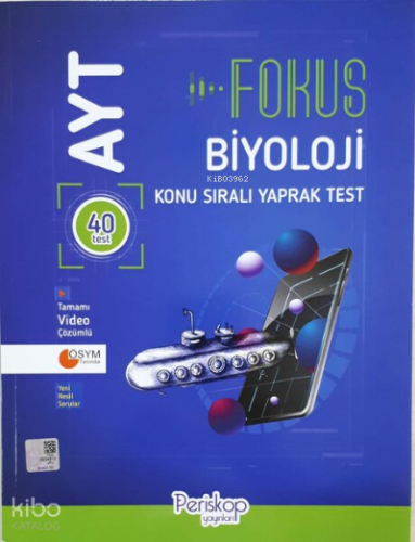 AYT Biyoloji Fokus Konu Sıralı Yaprak Test