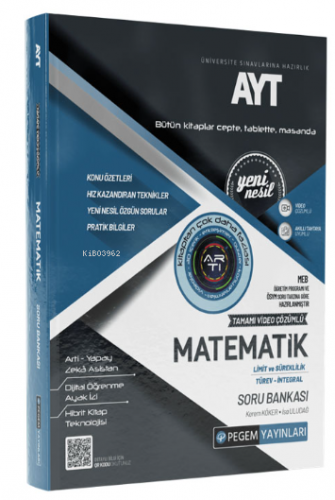 AYT Matematik Limit ve Süreklilik Türev-İntegral Soru Bankası