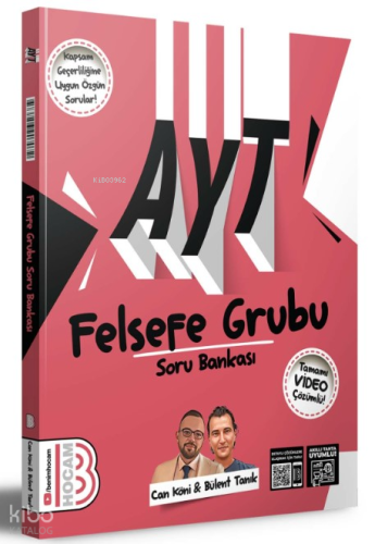 Benim Hocam Yayınları AYT Felsefe Grubu Soru Bankası Can Köni