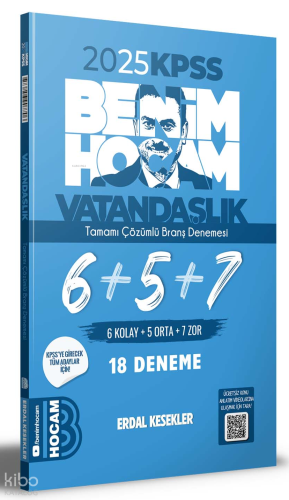 Benim Hocam Yayınları KPSS Vatandaşlık Tamamı Çözümlü 6+5+7 Deneme
