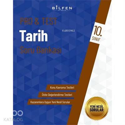 Bilfen Yayıncılık 10. Sınıf Pro&Test Tarih Soru Bankası