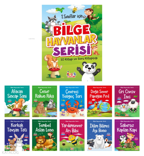 Bilge Hayvanlar Serisi;(10 Kitap+Soru Kitapçığı)