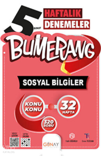 Bumerang 32 Haftalık Sosyal Bilgiler Denemeleri