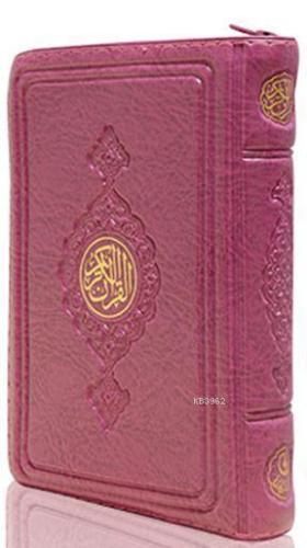 Büyük Cep Boy Kur'an-ı Kerim (Lila Renk, Kılıflı, Mühürlü)