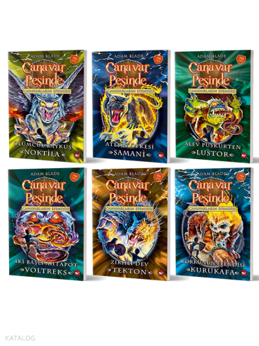 Canavar Peşinde Serisi Canavarların Efendisi Macerası (55-60) Seti - (6 Kitap)