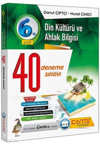 Çanta Yayınları 6. Sınıf Din Kültürü ve Ahlak Bilgisi 40 Deneme Sınavı Çanta 