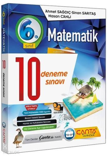 Çanta Yayınları 6. Sınıf Matematik 10 Deneme Sınavı Çanta 