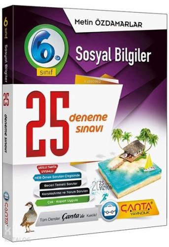 Çanta Yayınları 6. Sınıf Sosyal Bilgiler 25 Deneme Sınavı Çanta 