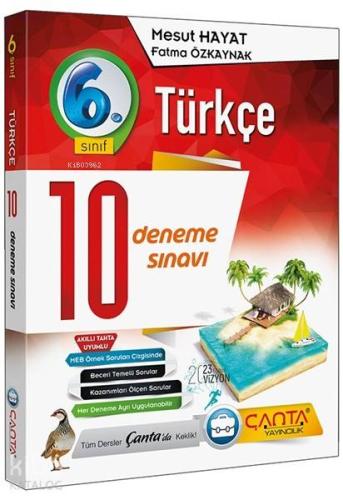 Çanta Yayınları 6. Sınıf Türkçe 10 Deneme Sınavı Çanta 
