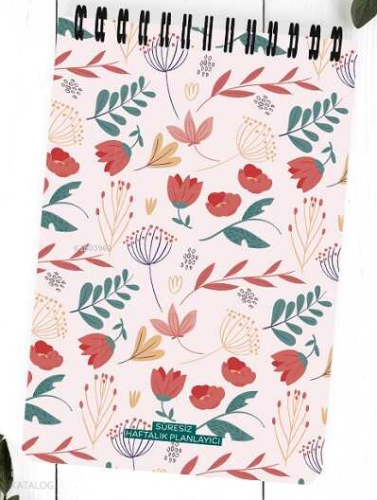 Çiçek Yağmuru - Spiralli Haftalık Planlayıcı A5 Kolektif