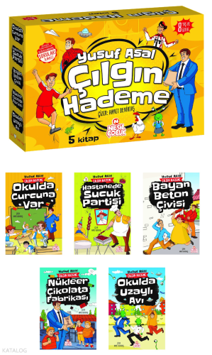 Çılgın Hademe Seti (5 Kitap + Soru Kitapçığı) Yusuf Asal