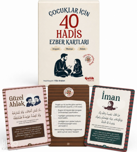 Çocuklar için 40 Hadis Ezber Kartları Kolektif