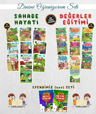 Çocuklar İçin Dinimi Öğreniyorum Seti (22 Kitap Takım)