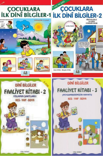 Çocuklar İçin Faaliyetli ve Etkinlikli Temel Dini Bilgiler Seti (4 Kit