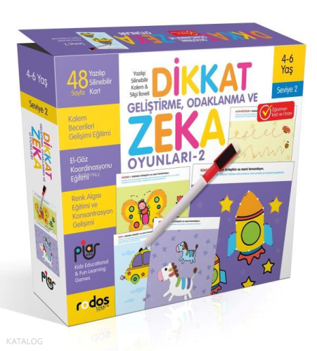 Dikkat Geliştirme, Odaklanma ve Zeka Oyunları / Seviye 2 / 4-6 Yaş Kol
