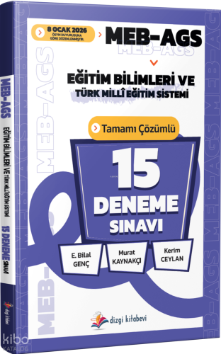 Dizgi Kitap 2026 MEB AGS Eğitim Bilimleri ve Türk Milli Eğitim Sistemi