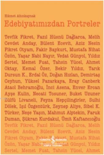Edebiyatımızdan Portreler