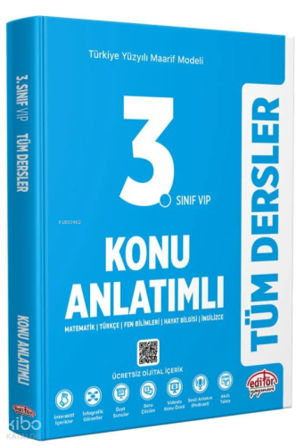 Editör 3. Sınıf Tüm Dersler Maarif Model Konu Anlatımlı