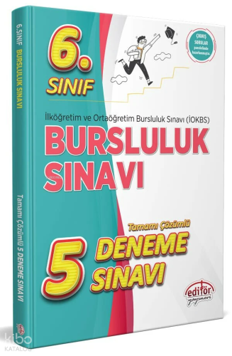 Editör Yayınevi 6. Sınıf Bursluluk Sınavı Çözümlü 5 Deneme Sınavı