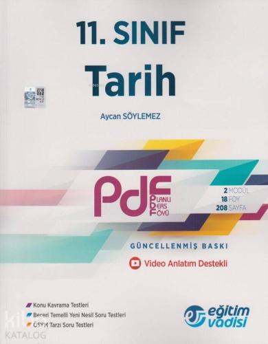 Eğitim Vadisi Yayınları 11. Sınıf Tarih PDF Planlı Ders Föyü Eğitim Vadisi 