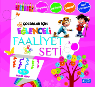 Eğlenceli Faaliyet Seti Pembe Kitap– 4 Yaş Üzeri Ahmet Yanar
