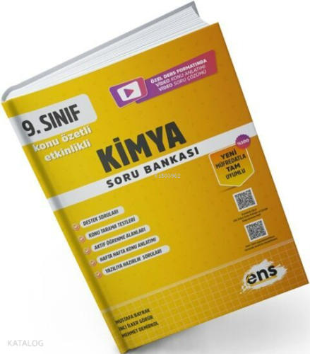ENS 9. Sınıf Kimya Etkinlikli Soru Bankası