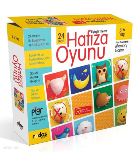 Eşleştirme Ve Hafıza Oyunu (3-6 Yaş) Kolektif