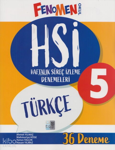 Fenomen Okul Yayınları 5. Sınıf Türkçe HSİ Haftalık Süreç İzleme Denem