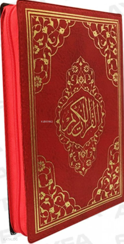Fermuarlı Mühürlü Kuran-ı Kerim (Hafız Boy - Kırmızı) Kolektif